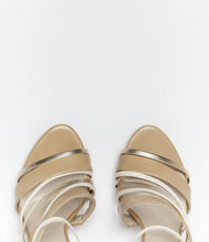 riemchensandalen riemchensandaletten abendschuhe absatz beige