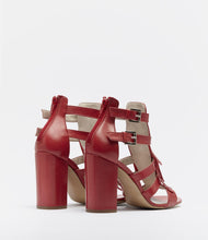 sandalen blockabsatz schön alicia rot