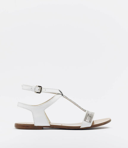 sandalen sandalette t-strap flach valeria weiss