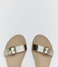 sandalette römersandalen flach schön gold