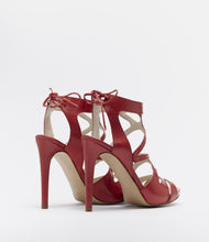 sandaletten sandalen absatz schick fashion schuhe giorgia rot