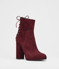 schnürstiefeletten bordeaux front