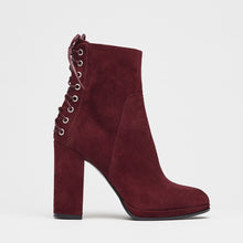 Schnürstiefeletten Fiona bordeaux