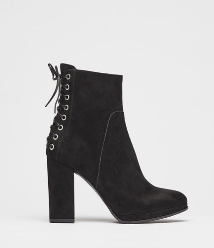 schnürstiefeletten schwarz side