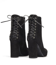 Schnürstiefeletten Fiona schwarz