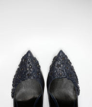 schöne elegante abend schuhe blau
