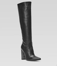 Schwarzer Langschaftstiefel Clara elegant