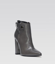 Graue Spitze Stiefelette Marta elegant
