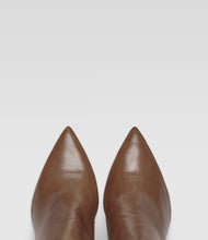 Braune Spitze Stiefelette Marta elegant