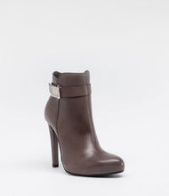 stiefelette damen schnalle schick taupe