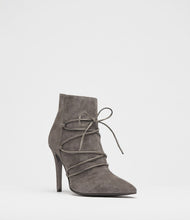 stiletto stiefeletten taupe grey front