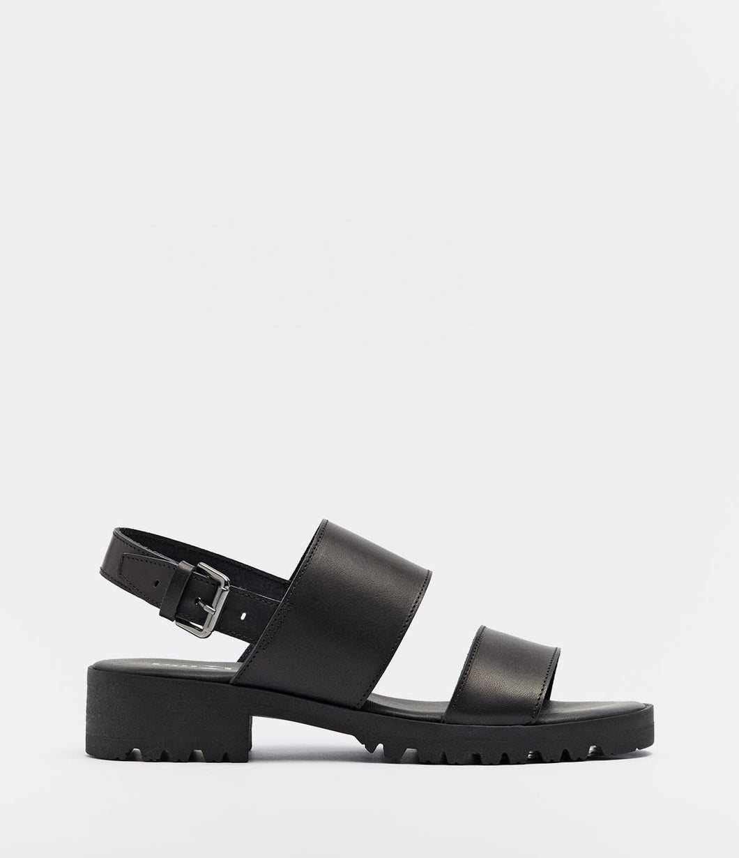trendig riemchen sandale damen schwarz